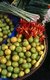 Cambodia: Limes, chillies, lemongrass and spring onions for sale in a market in Cambodia